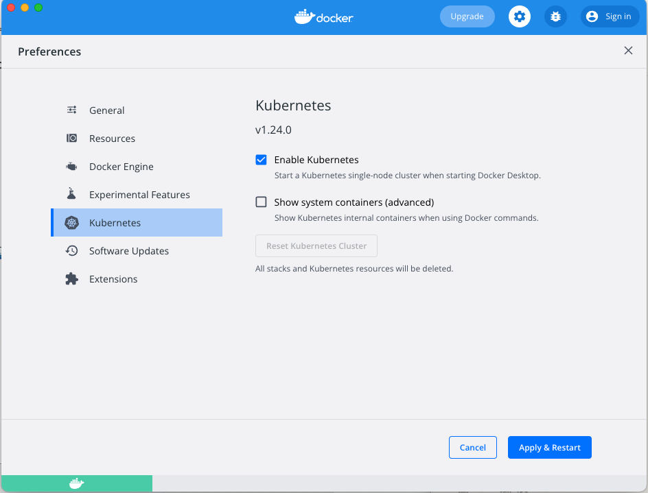 docker-kube-setting